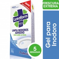 LYSOFORM LIMPIA INODOROS ADHESIVO X3 FRESCURA EXTREMA