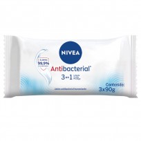 NIVEA JABON 3X90 ANTIBACTERIAL 3EN1   