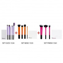 Kit completo Brochas de Maquillaje Real Techniques