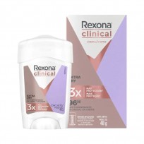 REXONA CLINICAL BARRA X48G EXTRA DRY FEM