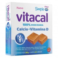 SIMPLE VITACAL CARAMELOS MASTICABLES X60