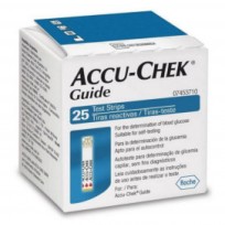 ACCU-CHEK GUIDE TIRAS REACTIVAS  X25U.