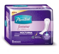 PLENITUD FEMME TOALLAS X 8 NOCTURNA SIN ALAS