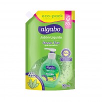 ALGABO JABON LIQUIDO X 900 ML GREEN TEA DP