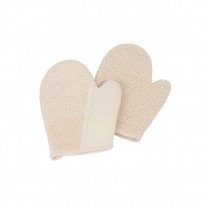 MANOPLA CON ESPONJA EXFOLIANTE B4912