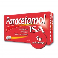 PARACETAMOL ISA 1GR COMPRIMIDOS X8U