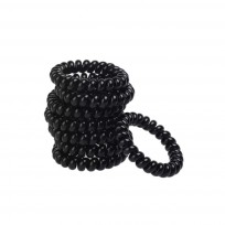 BASICARE ELASTICOS ESPIRAL NEGRAS X8 3886