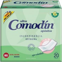 Comodin Aposito 5 paquetes para incontinencia. 20 unidades c/u