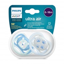 AVENT CHUPETE 6A18 X2 ULTRA AIR GRIS AZ