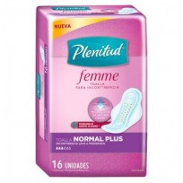 PLENITUD FEMME TOALLA X 16 NORMAL CON ALAS
