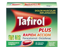 Tafirol Plus x8 comprimidos.