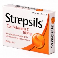 STREPSILS CARAMELOS DE NARANJA CON VITAMINA C   