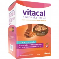 VITACAL CARAMELOS MASTICABLES DULCE DE LECHE X60