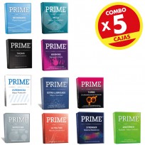 PRIME PRESERVATIVOS X3 UNIDADES COMBO X5 CAJAS A ELECCION