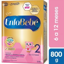 Enfabebe 2 Premium (6 A 12 Meses) 800 Gramos X6 Unidades