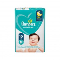 PAMPERS CONFORT SEC MAX X10 M 