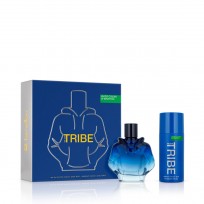 BENETTON SET TRIBE EDT X90ML + DESODORANTE CORPORAL