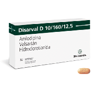DISARVAL D 10 / 12.5 / 160 X30 COMPRIMIDOS