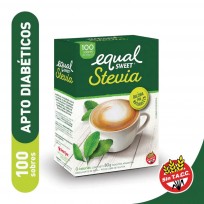 EQUALSWEET STEVIA 80GRS SOBRES X 100 U