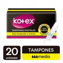 KOTEX TAMPONES X20 MEDIO      