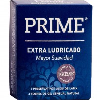 PRIME PRESERVATIVO EXTRA LUBRICADO X 3