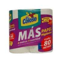 EL COLOSO PAPEL HIGIENICO X4 MAS X80M.