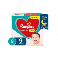 PAMPERS SUPERSEC PLUS X9 G    
