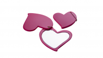 BUNGUIS ESPEJO CORAZON ROSA
