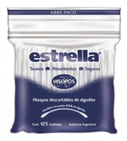 ESTRELLA HISOPOS BOLSA X125