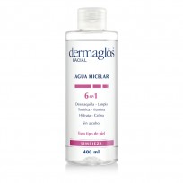 DERMAGLOS FACIAL AGUA MICELAR 6 EN 1 X400ML