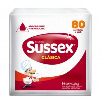 SUSSEX SERVILLETAS CLASICA X80U.