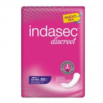 INDASEC DISCREET APOSITOS EXTRA INCONTINENCIA LEVE X20