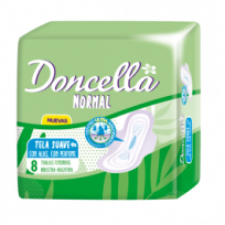 DONCELLA TOALLAS FEMENINAS NORMAL CON ALAS Y DEO X8UN