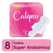 CALIPSO TOALLAS X8 CON ALAS SUPER ANATOMICAS