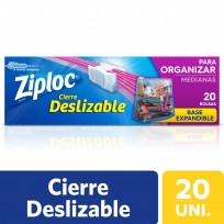 ZIPLOC BOLSA CIERRE DESLIZABLE X20 M