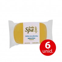 SPA JABON DE GLICERINA NEUTRO COMBO X6 U