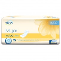 TENA MUJER 15  PAQUETES MAXI X10