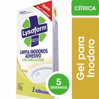 LYSOFORM LIMPIA INODOROS ADHESIVO X3 CITRICA