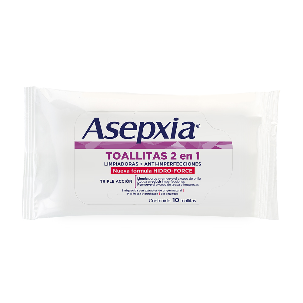 ASEPXIA TOALLITAS LIMPIEZA PROFUNDA X10 . Tienda Online Anika Farmacia y  Perfumería