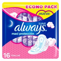 ALWAYS X16 MAXI PROTECCION SUAVE DIA CON ALAS