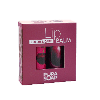 PURA SOAP BALSAMO LABIAL DUO CHERRY + UVA