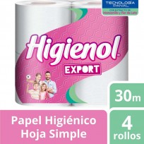 HIGIENOL PAPEL HIGIENICO X4 EXP.PLUS