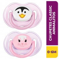 AVENT CHUPETE CLASSIC 0A6 ANIMAL NENA    