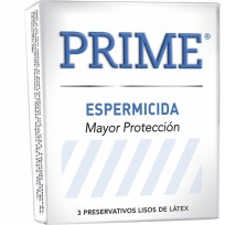 PRIME PRESERVATIVO BLANCO ESPERMICIDA X 3