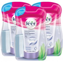 Veet Crema Depilatoria De Ducha Piel Sensible X3 Unidades