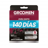 GROOMEN 500 CARTUCHOS 5 FILOS  X2 UNIDADES 