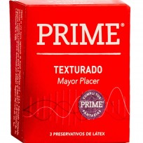 PRIME PRESERVATIVO TEXTURADO X 3