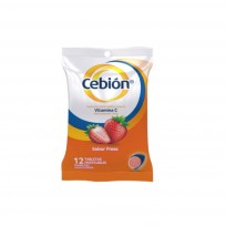 CEBION FRUTILLA TABLETAS MASTICABLES X12 U