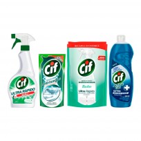 KIT CIF BAÑO + ANTIHONGOS + ANTIBACTERIAL