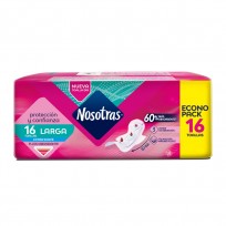 NOSOTRAS TOALLAS X16 LARGA EXTRA SUAVE